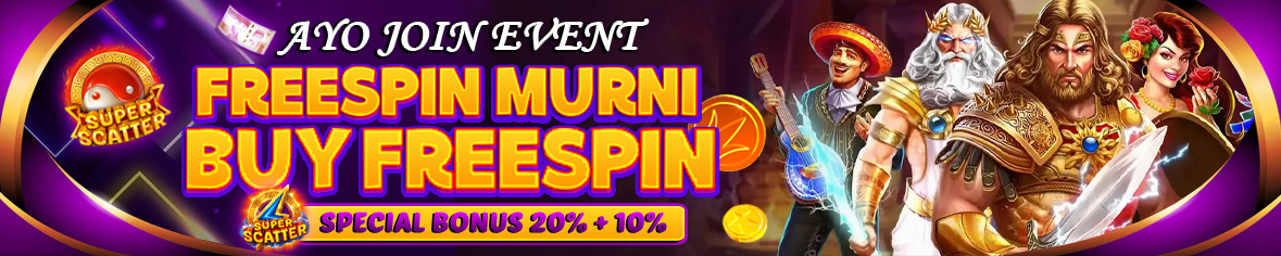 BONUS FREESPIN MURNI 20% & BUY FREESPIN 10%
